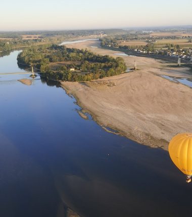 In the air