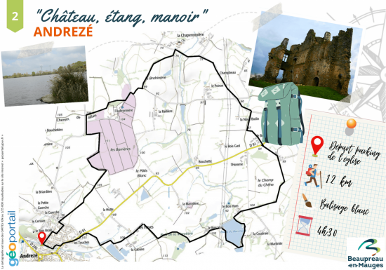 Randonnée “Château, étang et manoir”
