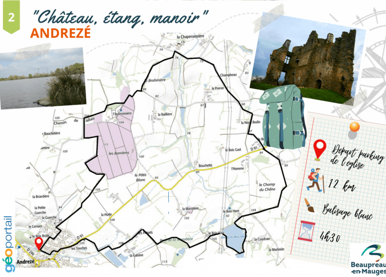 Randonnée “Château, étang et manoir”