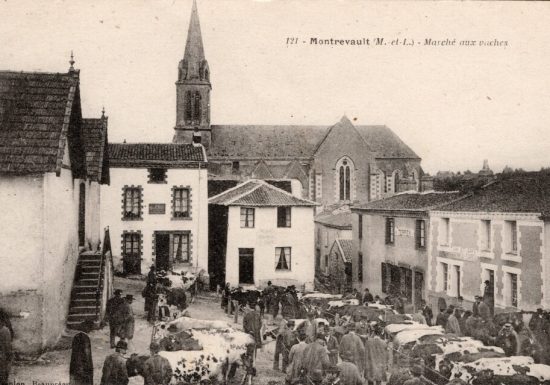 Deux vues différentes de la place du marché