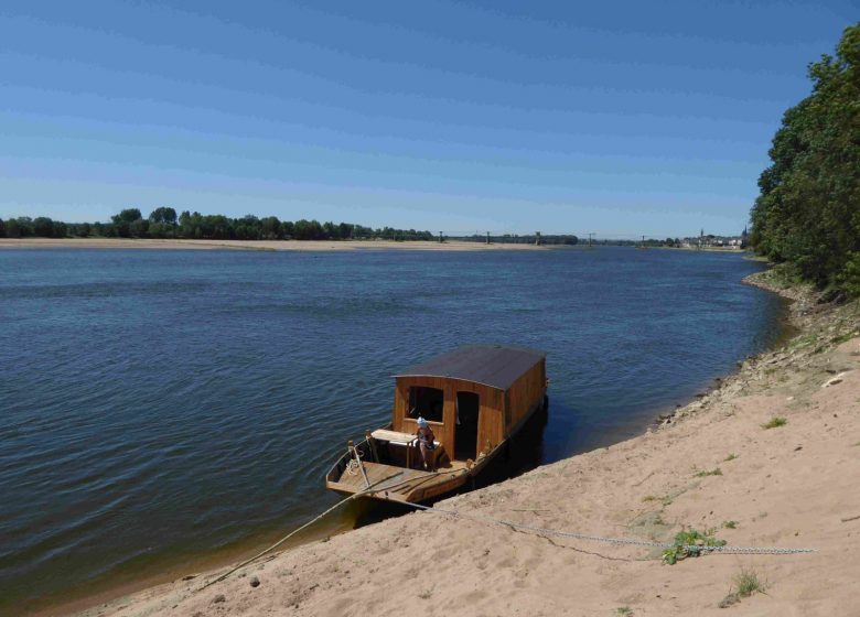 CROISIÈRE SUR LA LOIRE BATEAU HABITABLE ANGUILLE SOUS ROCHE