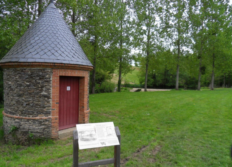 Panneau Patrimoine Vallée de l’Evre: Bélier Hydraulique