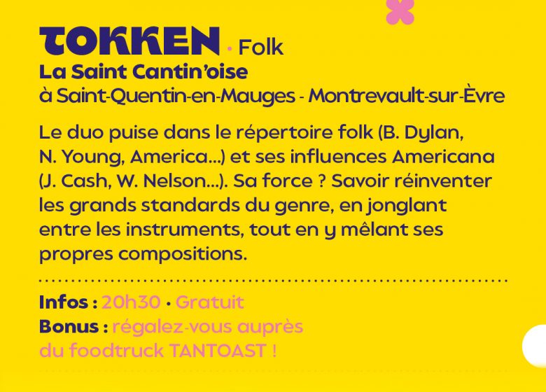 Les échappées musicales : TOKKEN (folk) à La Saint Cantin’oise