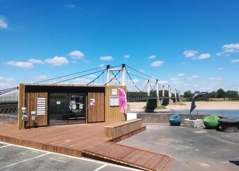 Aire d’arrêt principale de La Loire à Vélo à Montjean-sur-Loire
