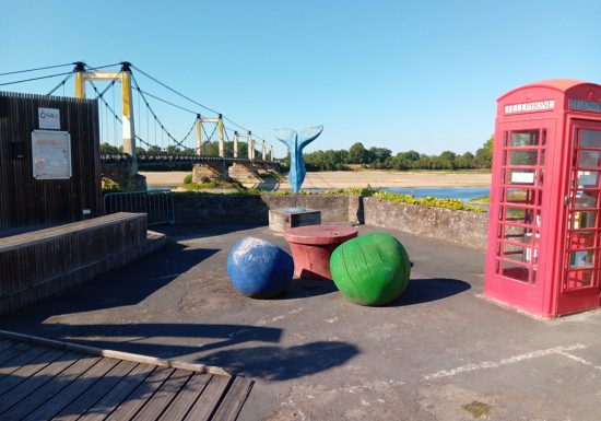 Aire d’arrêt principale de La Loire à Vélo à Montjean-sur-Loire