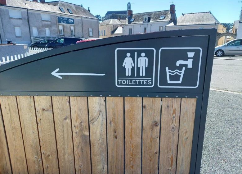 Aire d’arrêt principale de La Loire à Vélo à Montjean-sur-Loire