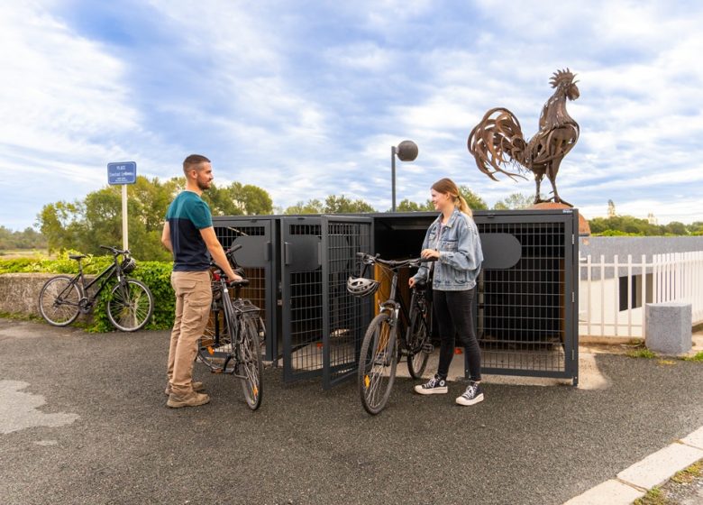 Aire d’arrêt principale de La Loire à Vélo à Montjean-sur-Loire