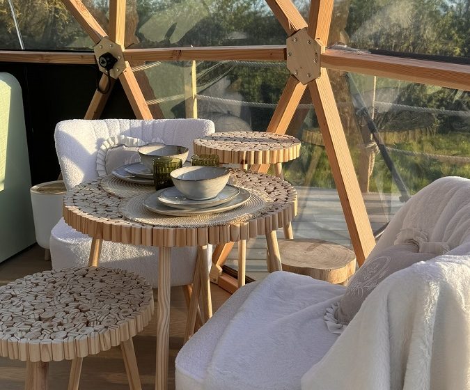Géode étoilée en bord de Loire