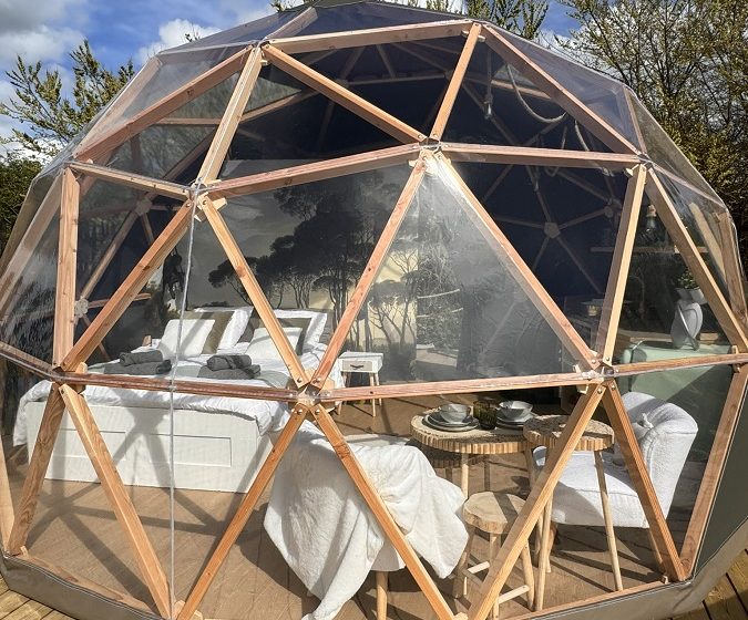 Géode étoilée en bord de Loire