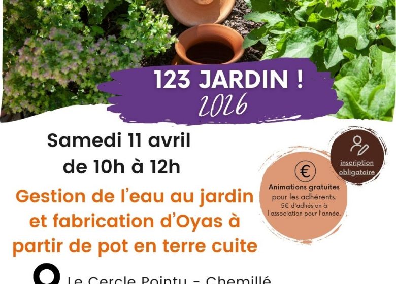 Animation123 jardin ! Atelier gestion de l’eau au jardin et fabrication d’oya à partir de pot en terre cuite