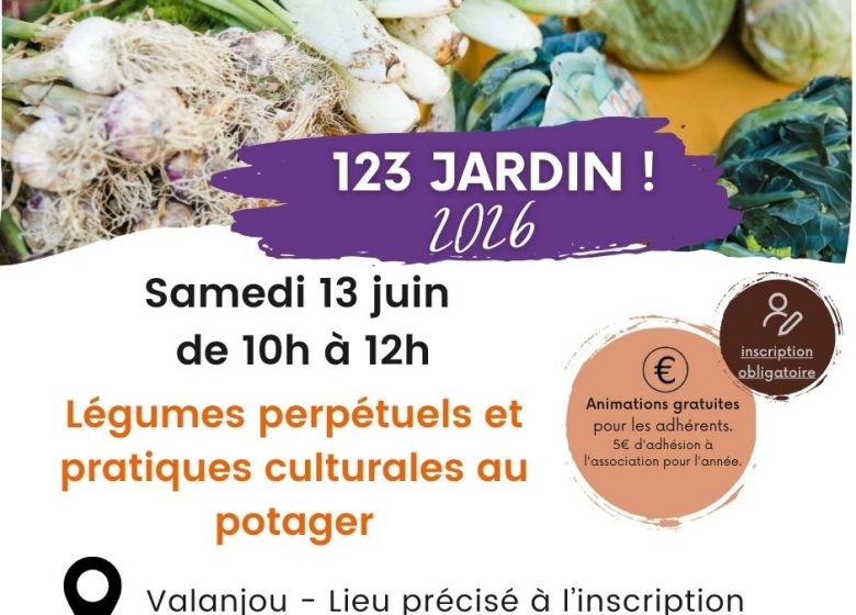 Animation 123 jardin ! Légumes perpétuels & pratiques culturales au potager