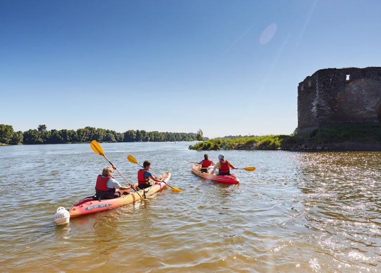 Location combiné vélo + kayak en bord de Loire