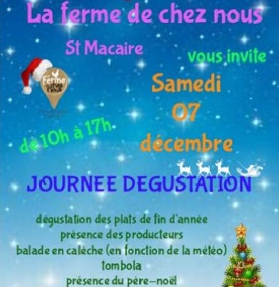 Journée dégustation de Noël à la Ferme de chez Nous