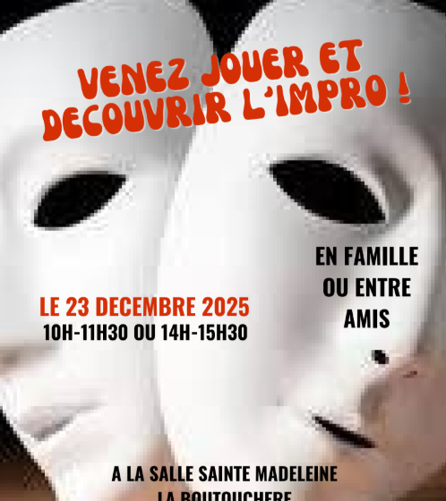 “Noël en impro” : atelier de théâtre d’impro