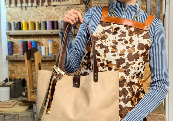 Atelier Maroline : fabrication d’un sac en cuir artisanal