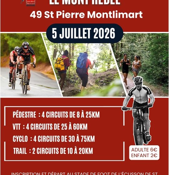 Randonnée pédestre, cyclo et VTT “Le Mont Rebel” à Saint-Pierre-Montlimart